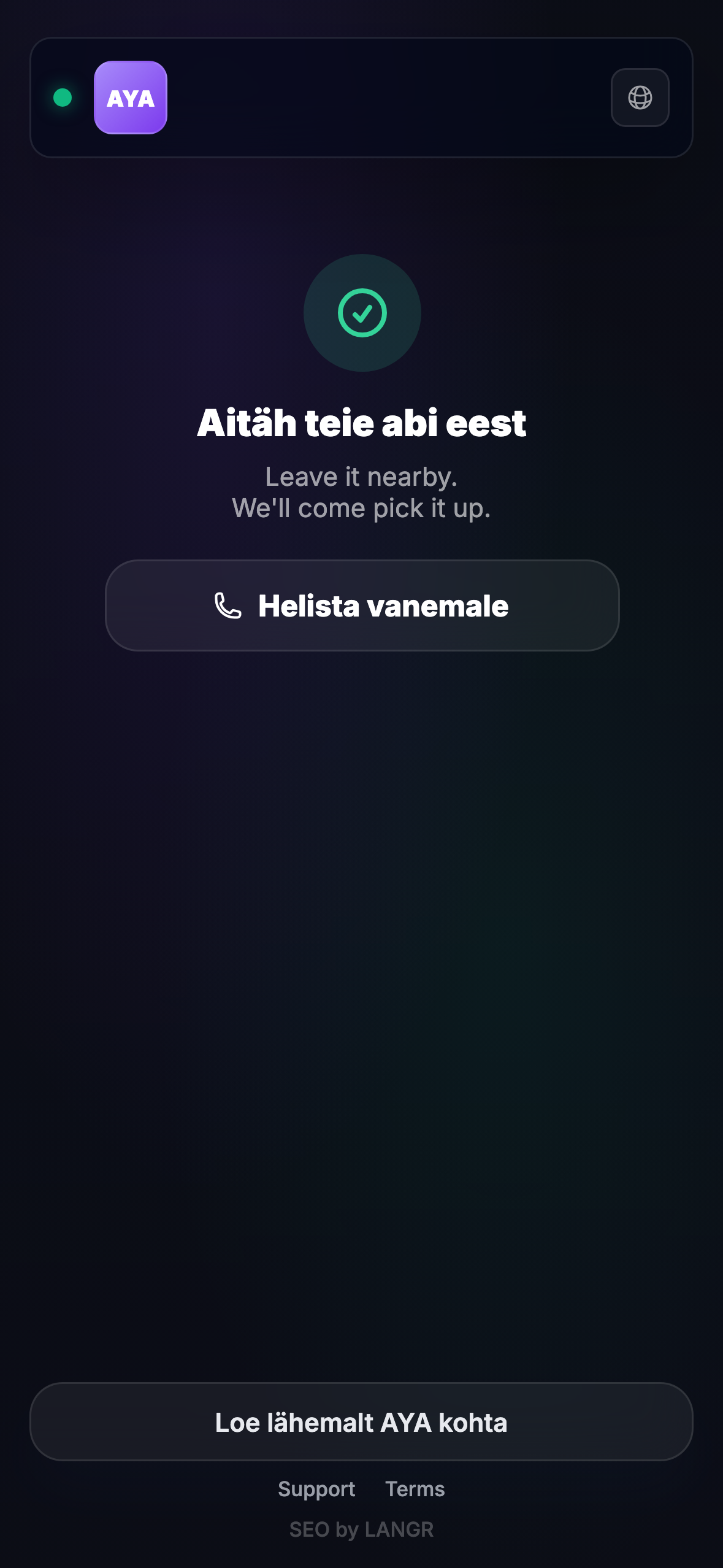 Mida leidja näeb