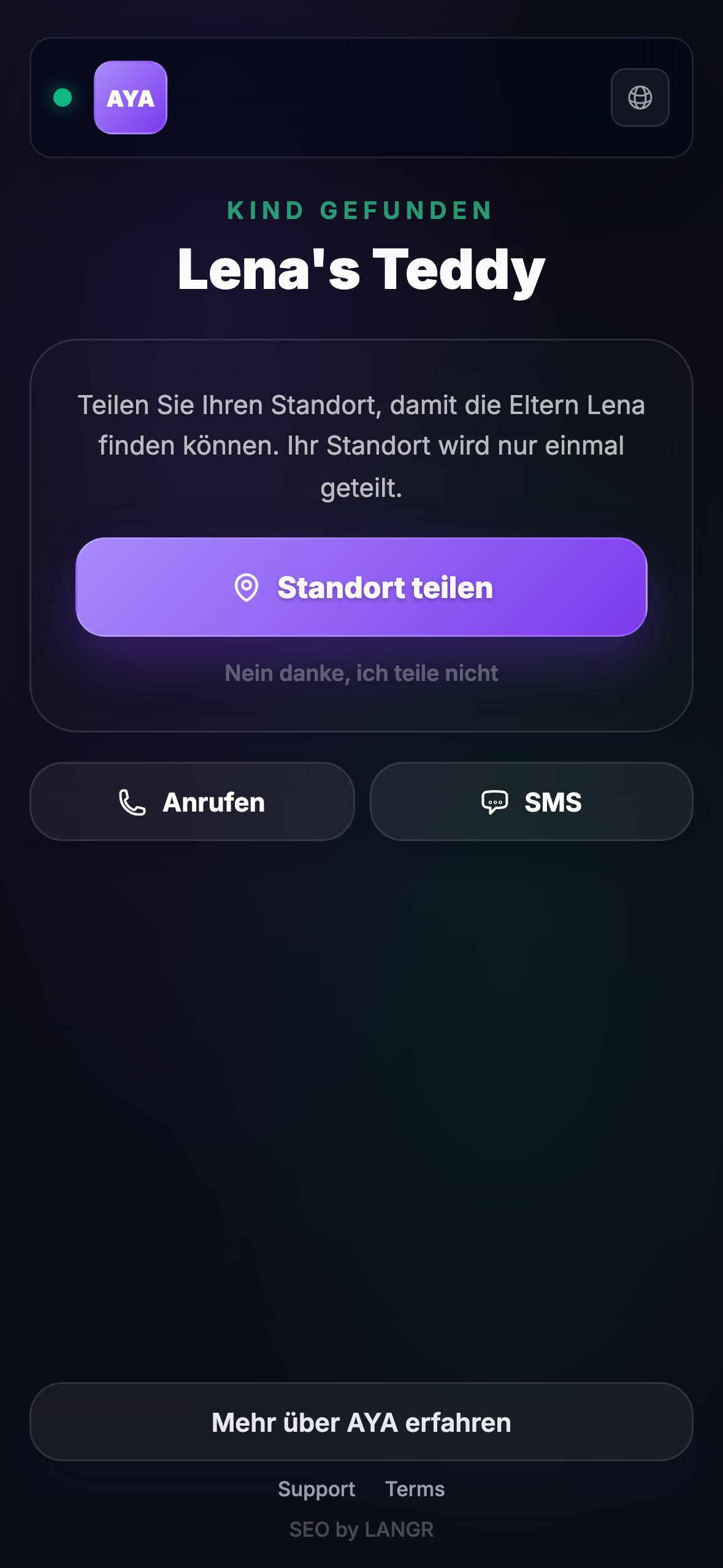 Was der Finder sieht
