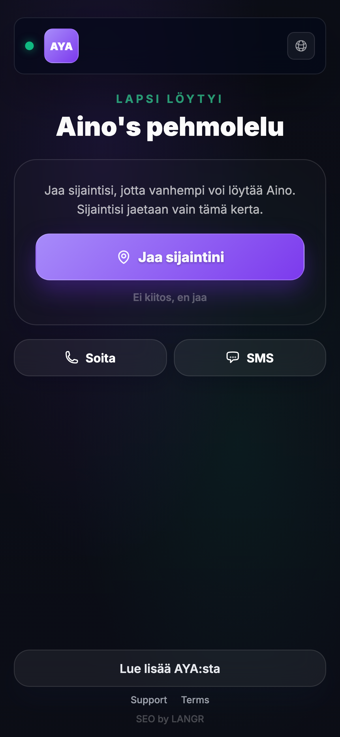 Mitä löytäjä näkee