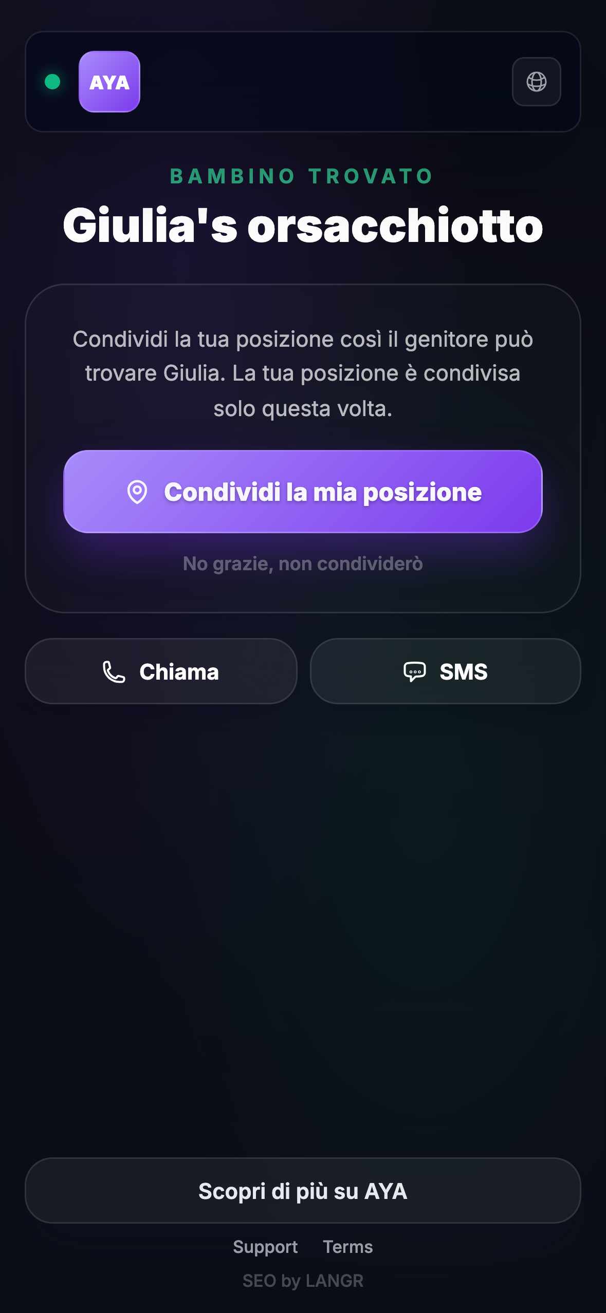 Cosa vede chi trova