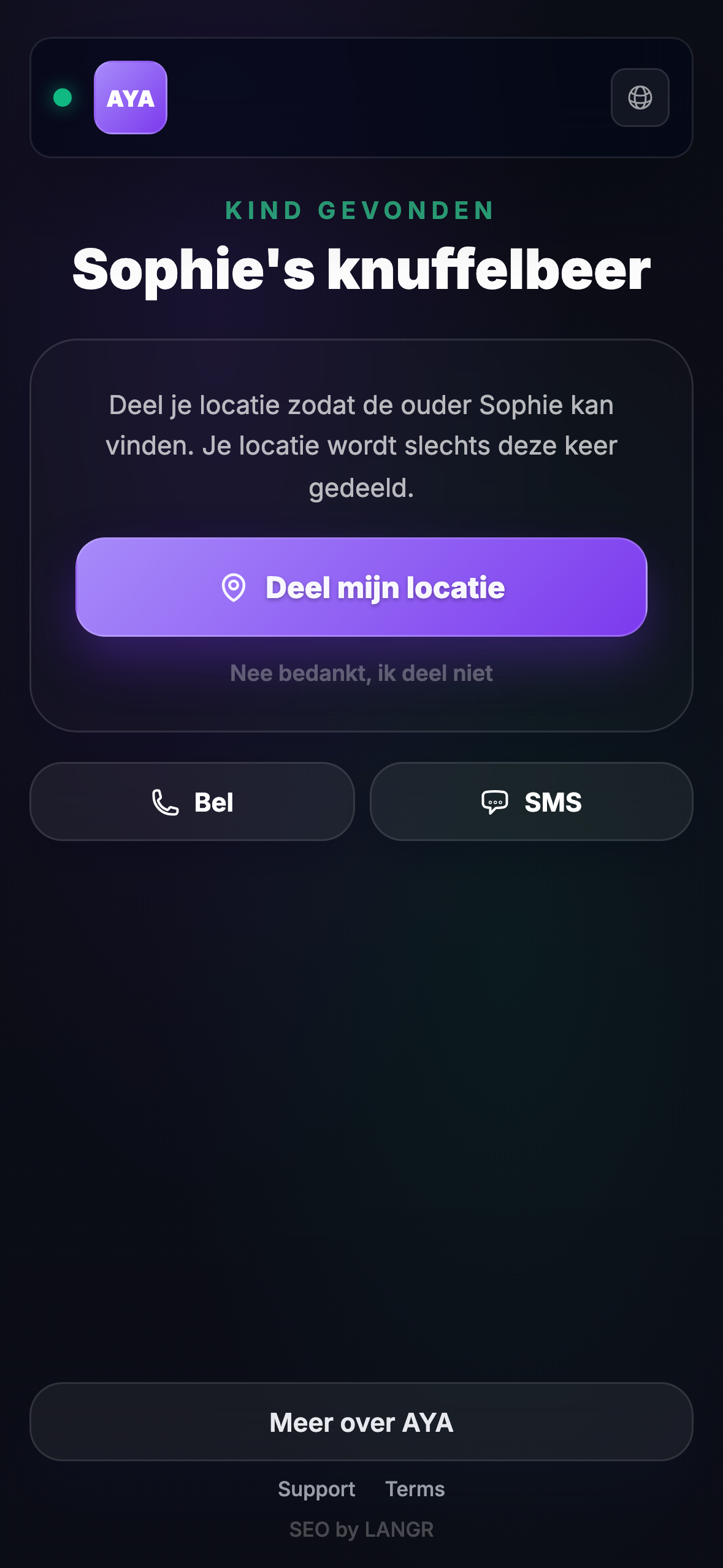 Wat de vinder ziet