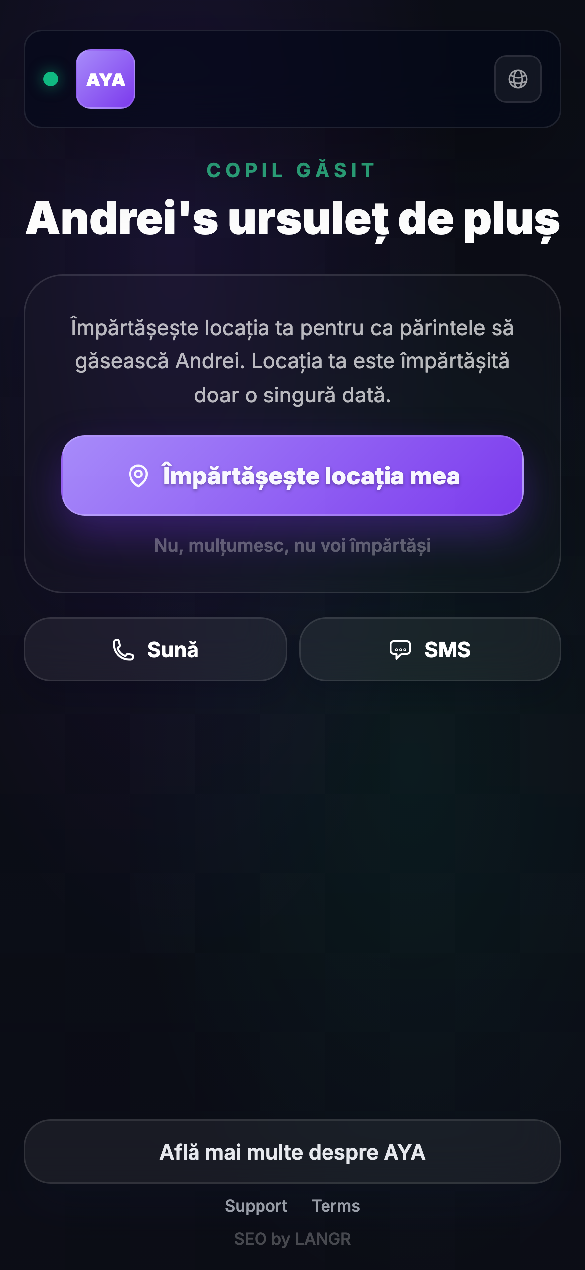 Ce vede găsitorul